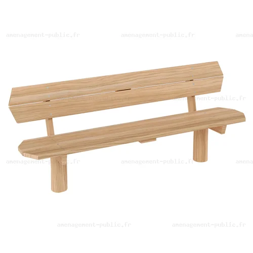 Banc avec dossier en Robinier